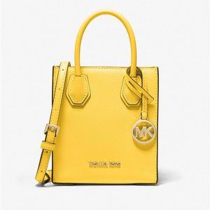 Michael Kors Mercer Daffodil Crossbody Purse Yellow